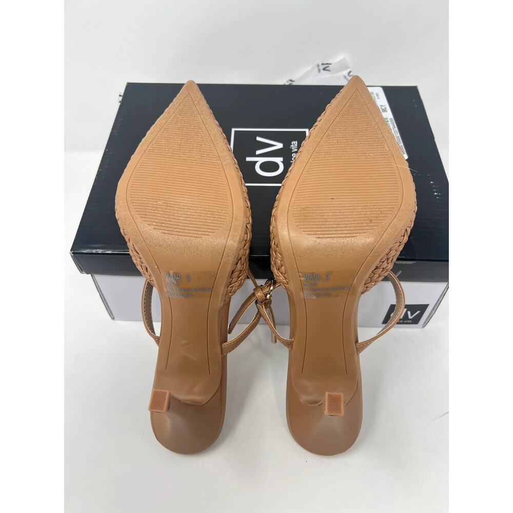 DV Dolce Vita Women's 9M Geanie Woven Toffee Heels - Picture 9 of 9
